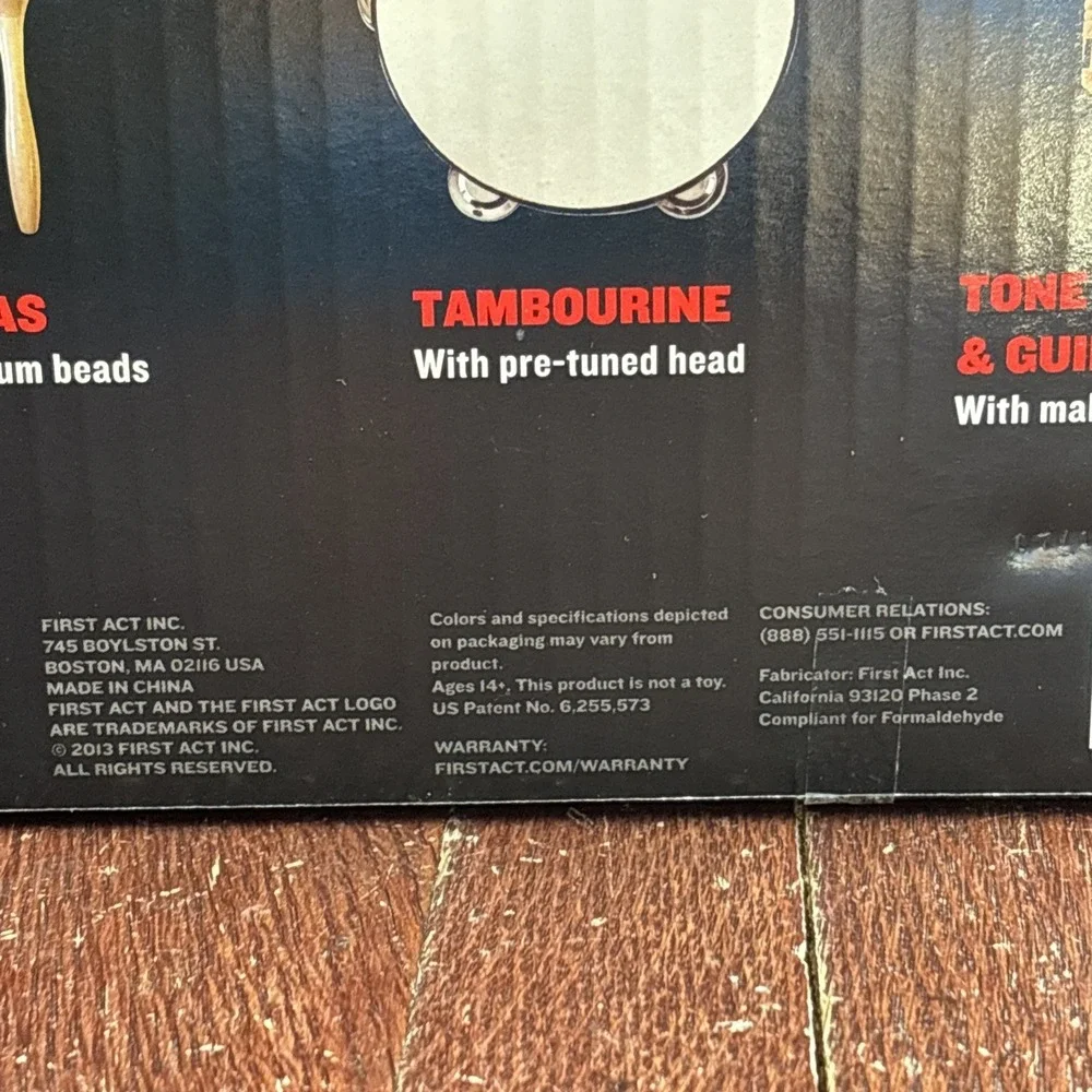 First Act Percussion Pack Unique Collection of‎ Rhythm Instruments NIB 2013